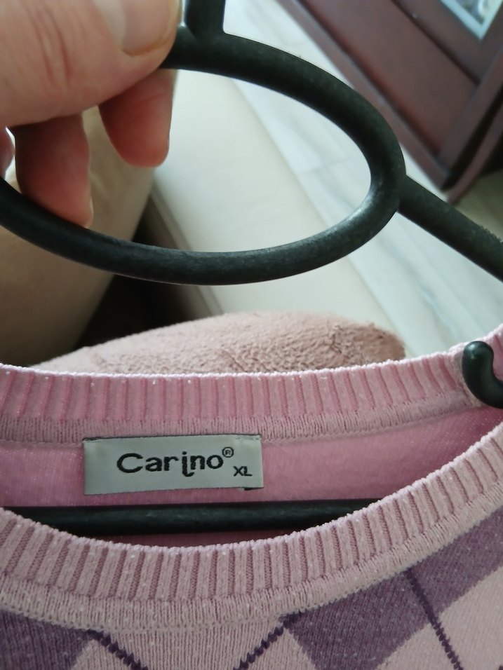 Pembe Uzun Kollu  Bayan Triko Kazak - Görsel 3