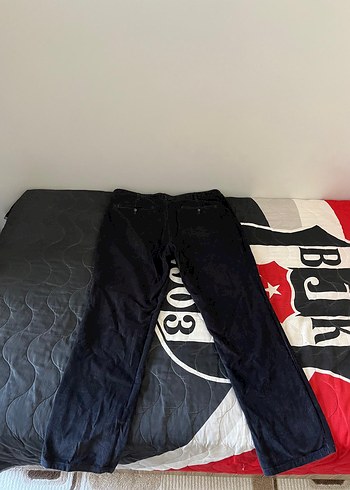 Siyah Erkek kadife  Pantolon - Görsel 2