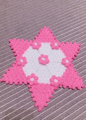 Çiçek Nakışlı Pembe banyo lifi - Görsel 3