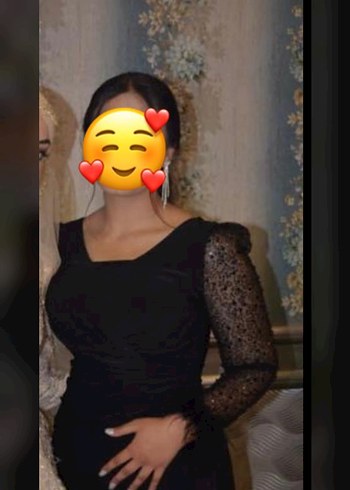 Siyah V Yaka Uzun Kollu Gotik Abiye Elbise - Görsel 2