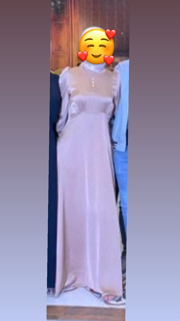 Kadın Camel Uzun Drapeli Elbise - Görsel 3