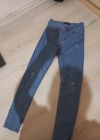 Kadın Mavi Denim Skinny Jean - Görsel 2