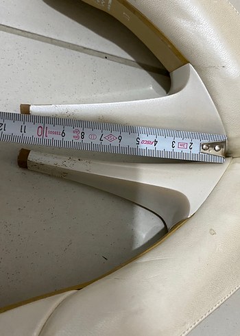 Beyaz Platform Topuklu Kadın Stiletto - Görsel 4