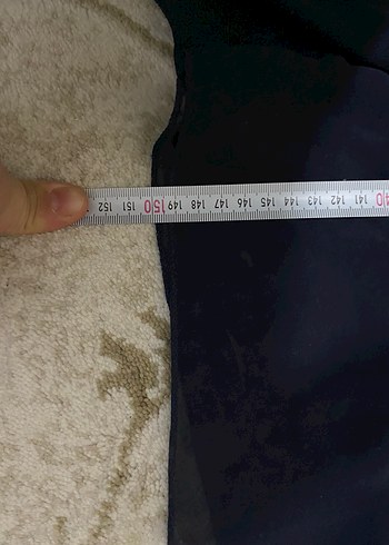 Nakışlı Lacivert Uzun Abiye Elbise - Görsel 7