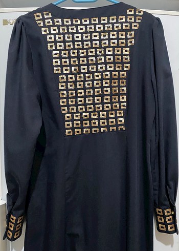 Lacivert Uzun Kadın Elbise - Görsel 2