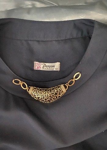 Lacivert Uzun Kadın Elbise - Görsel 3