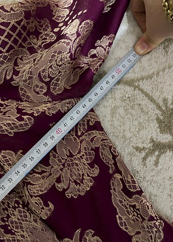 Bordo Uzun Kollu Vintage Kadın Elbise - Görsel 6