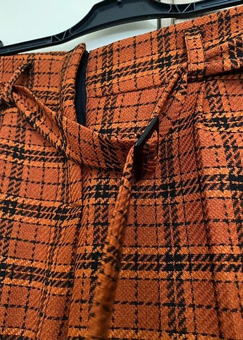 Tokalı kiremit Kumaş Pantolon - Görsel 3