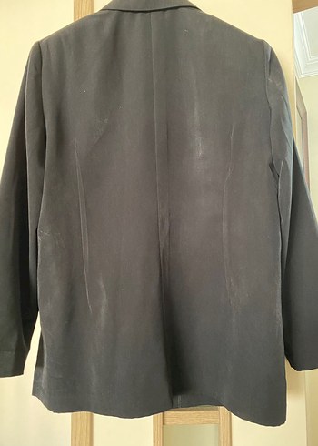 Düğmeli Siyah Kadın Blazer Ceket - Görsel 3