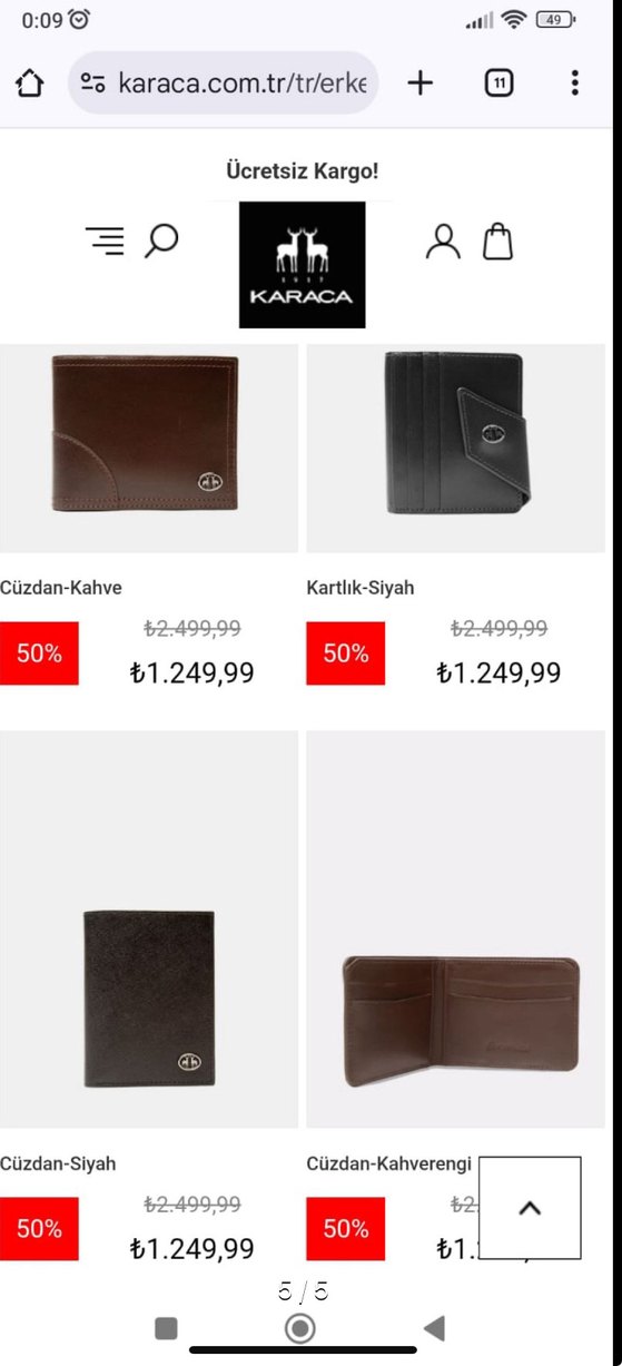 Karaca erkek cüzdan - Görsel 5