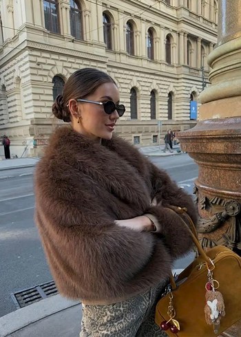 Zara peluş kürk