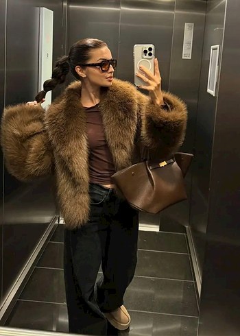 Zara peluş kürk