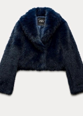 Zara Lacivert Pelus Kurk