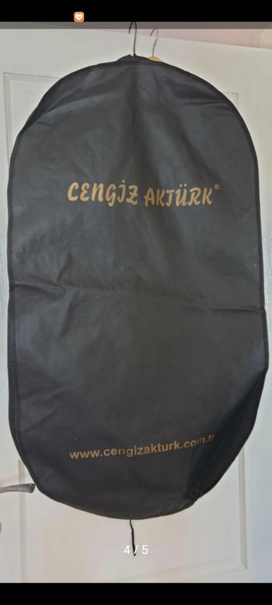 Siyah V Yakalı Kadın Abiye Elbise - Görsel 3