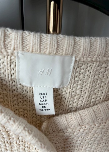 h&M marka Kadın Beyaz Örgü Midi Hırka - Görsel 7