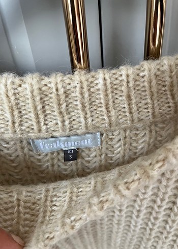 Frakment marka Bej Kadın Triko Kazak - Görsel 2