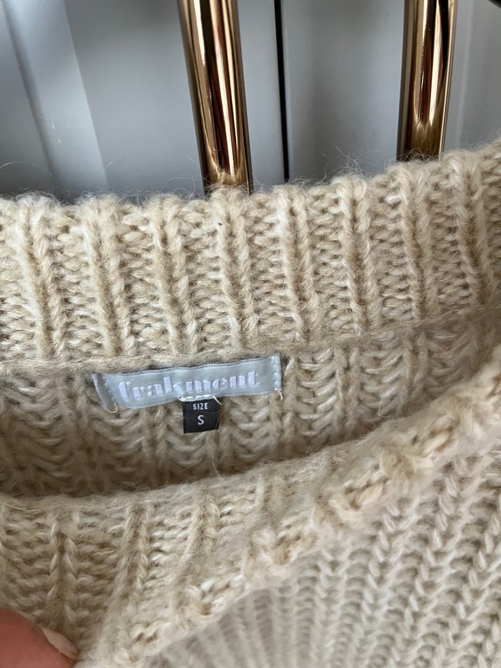 Frakment marka Bej Kadın Triko Kazak - Görsel 2