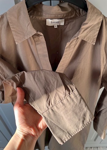 Uzun Kollu Keten Kadın elde - Görsel 3