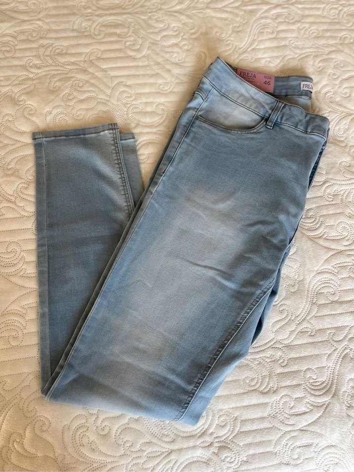 Düğmeli  Denim Kadın Jean vrs - Görsel 2