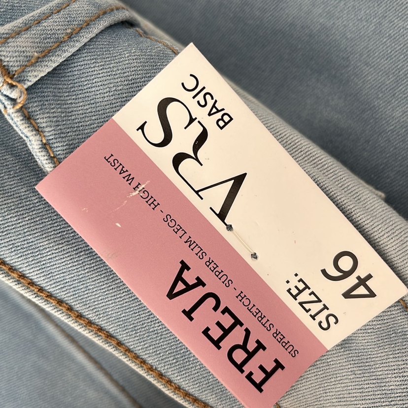 Düğmeli  Denim Kadın Jean vrs - Görsel 4