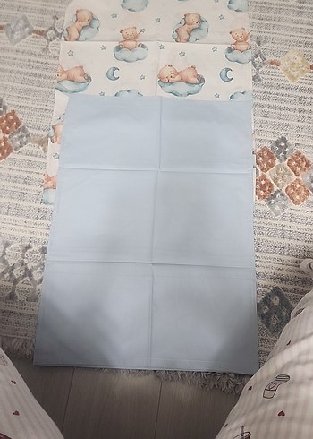 Mavi Baskılı Bebek Uyku Seti - Görsel 2