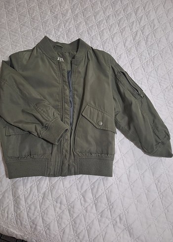 Gri Erkek Çocuk Fermuarlı Street Wear Ceket