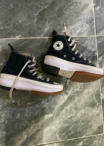 Siyah Beyaz Hike Yüksek Taban Converse - Görsel 4