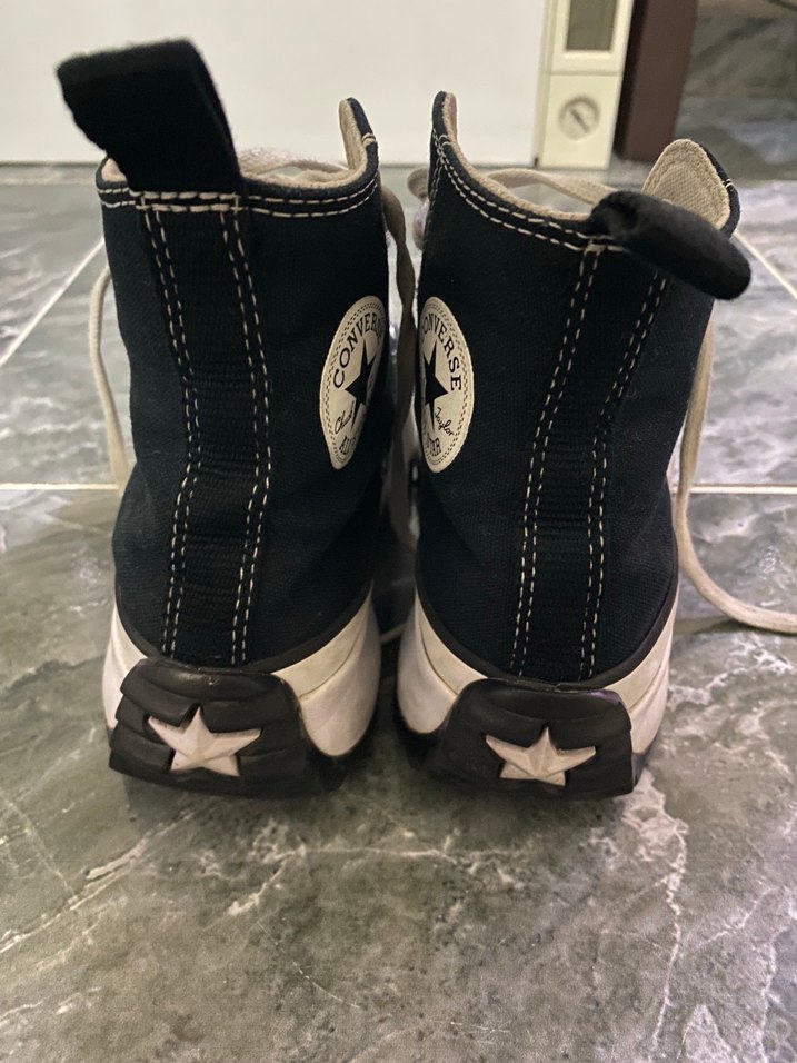 Siyah Beyaz Hike Yüksek Taban Converse - Görsel 5