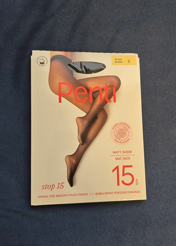 Penti siyah ten çorabı