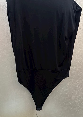 Siyah Drapeli Kadın çıtçıtlı body