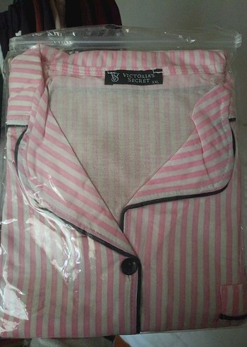 Pembe Çizgili Rahat Kadın Pijama Takımı - Görsel 6