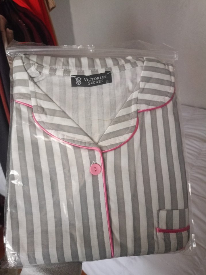 Pembe Çizgili Rahat Kadın Pijama Takımı - Görsel 4