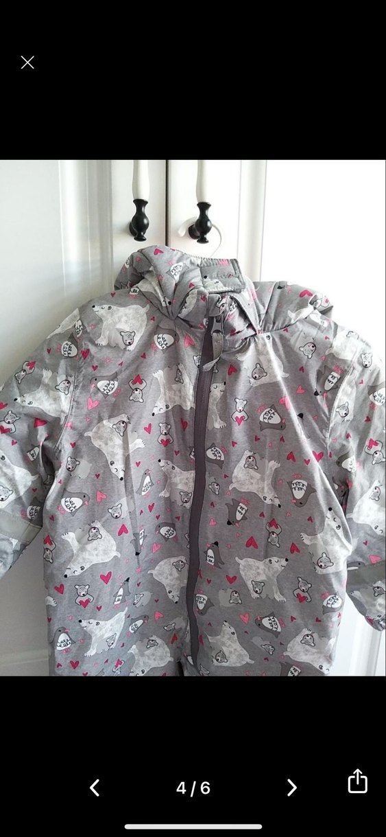 Gri Kız Bebek Tulum - Görsel 4