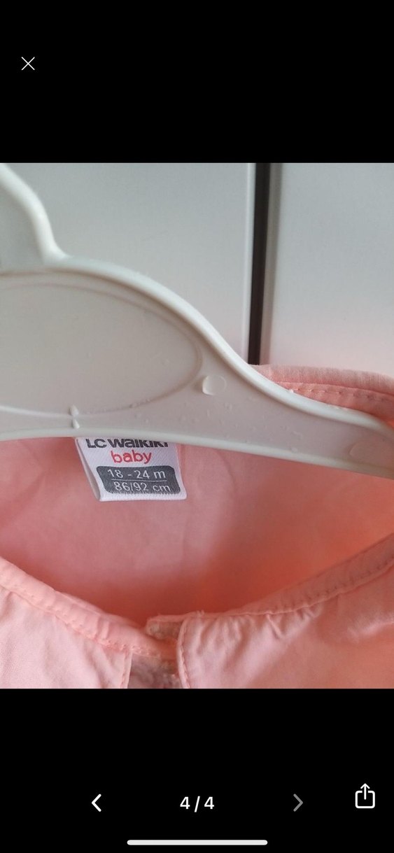 Kız Çocuk Pembe Uzun Kollu Gömlek - Görsel 4