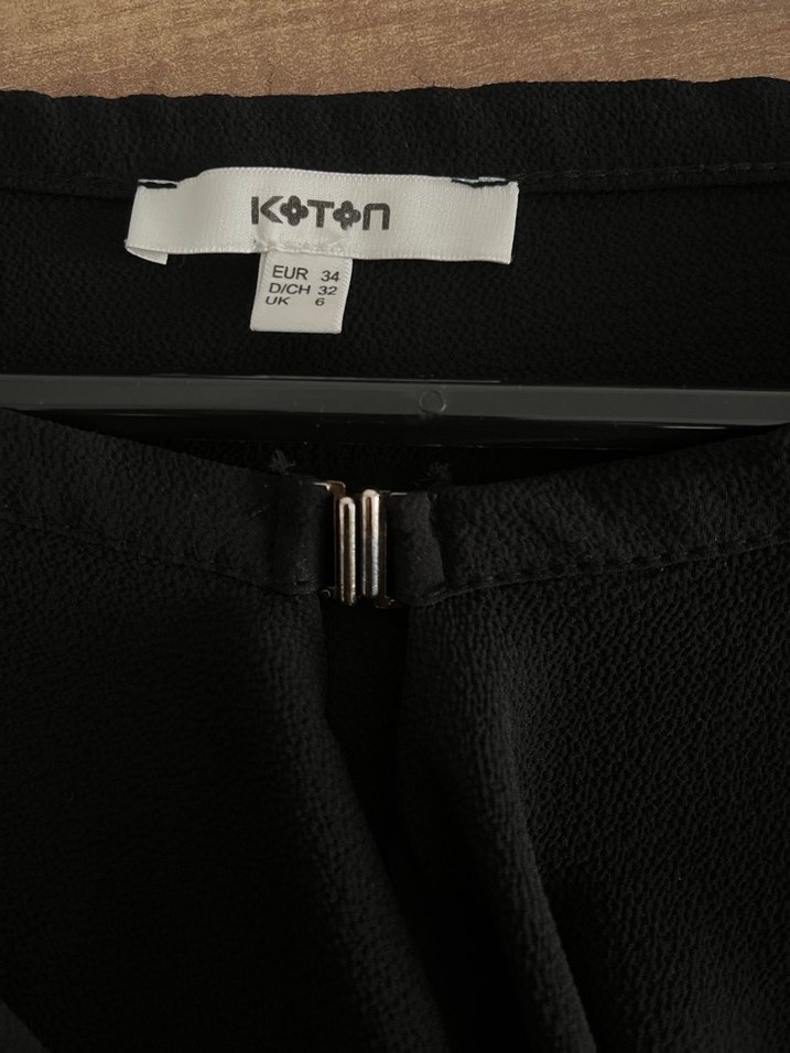 Uzun Kollu Siyah Kadın Bluz - Görsel 4