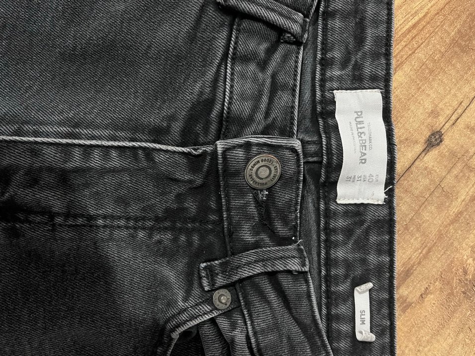 Siyah Erkek Denim Regular Fit Jean - Görsel 3