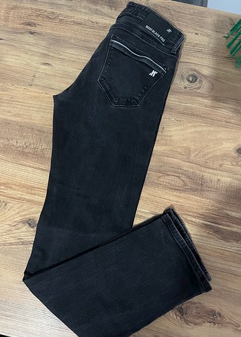 Siyah Kemerli Erkek Denim Jean - Görsel 2