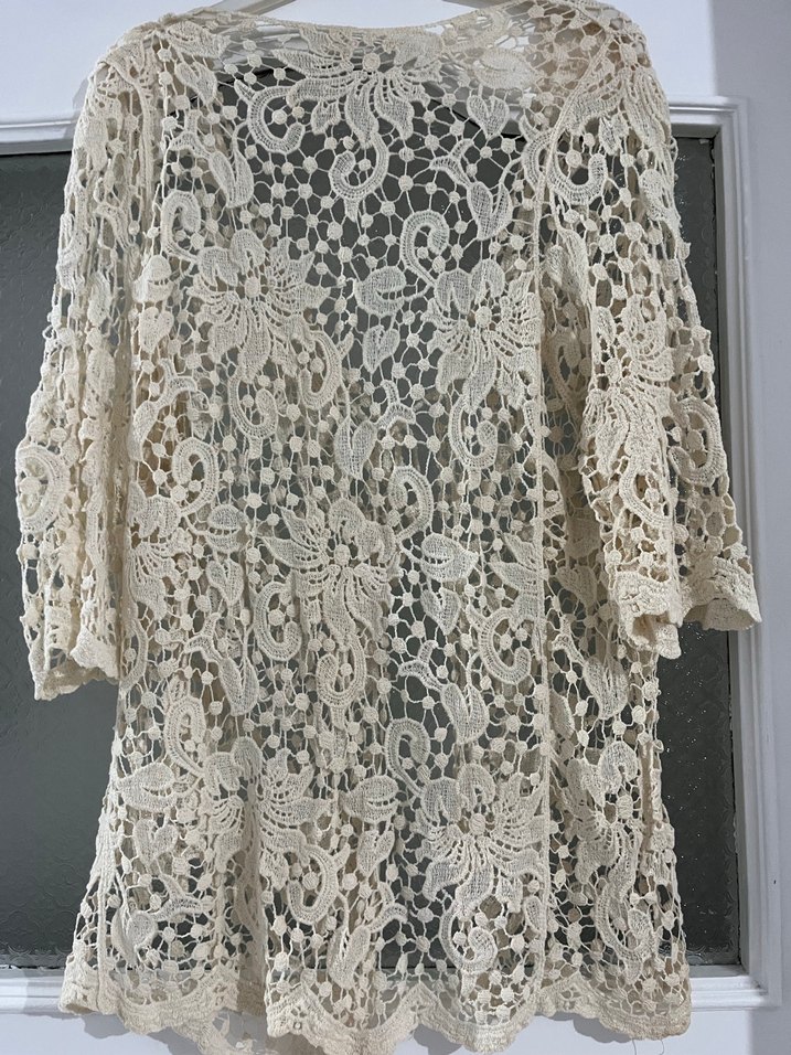 Dantel İşlemeli Bohem Midi Hırka - Görsel 2