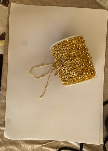 Altın Renk Zincir Detaylı Kadın El Zinciri - Görsel 3