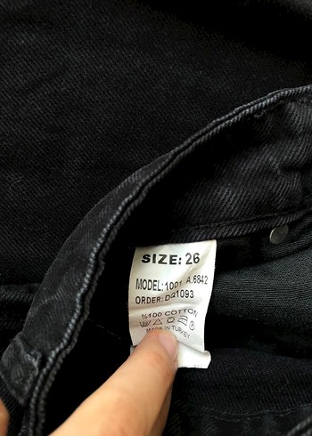 siyah Kadın Denim Pantolon