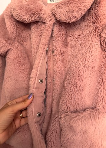 5 Yaş Beden ten rengi Renk H&M kız çocuk kürklü mont