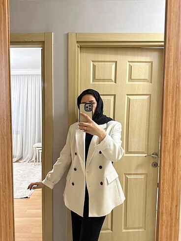 xl Beden beyaz Renk Blazer!!!
