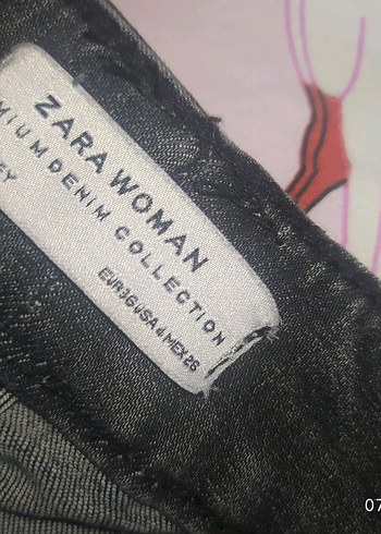 Gri Kadın Denim Midi Boy Dar Kesim Pantolon - Görsel 5