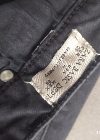 Gri Normal Boy Fermuarlı Kadın Kot Pantolon - Görsel 3