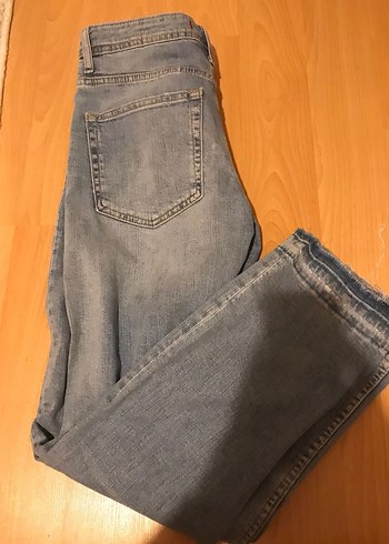 Kadın Gri Denim Loose Fit Jean - Görsel 3