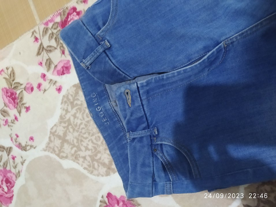 Kadın Mavi bayan pantolon - Görsel 3