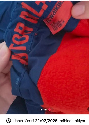 Erkek Çocuk Koyu Mavi Düğmeli Slim Denim Pantolon - Görsel 2