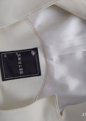 setrems marka beyaz ceket - Görsel 3