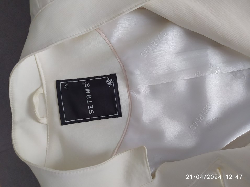 setrems marka beyaz ceket - Görsel 3