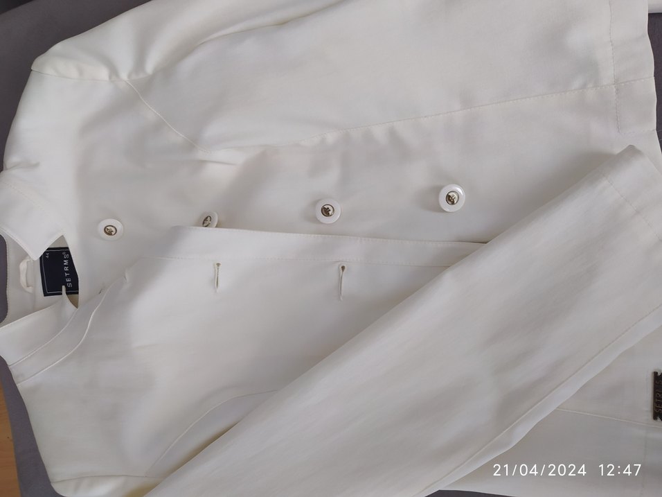 setrems marka beyaz ceket - Görsel 2